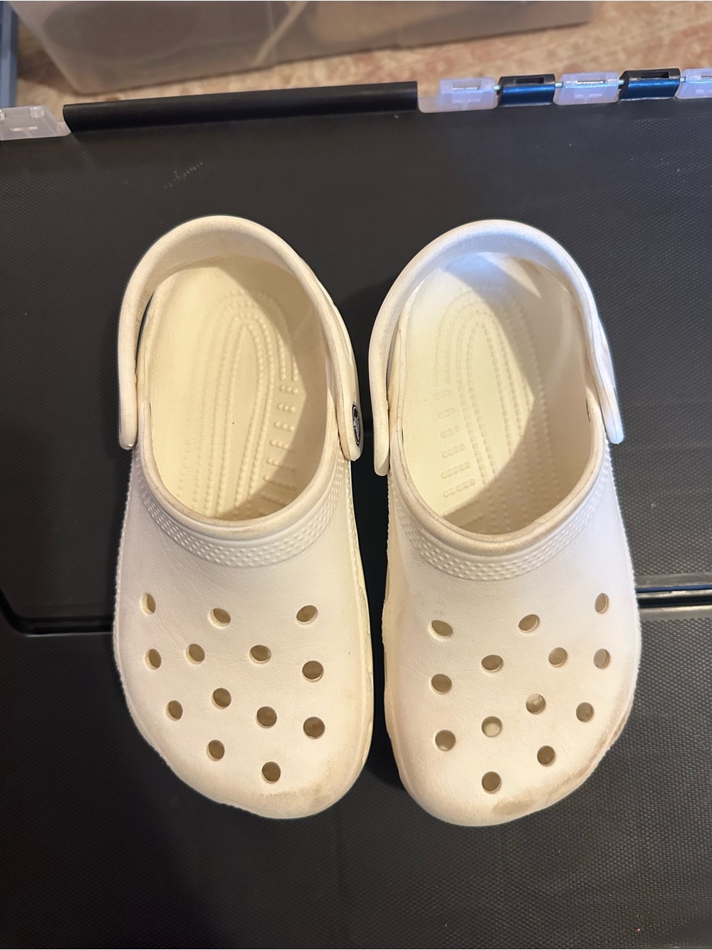 Kids White Croc Shoes - Lightweight Slip-On Comfort